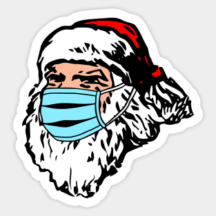 face mask santa Sticker